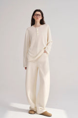 Slimming Narrow Curved Knit Pants