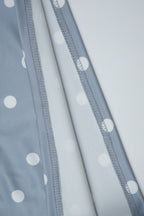Polka Dot Print Lace Trim Halter Top