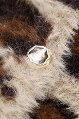 Button Detail Round Neck Knit Top