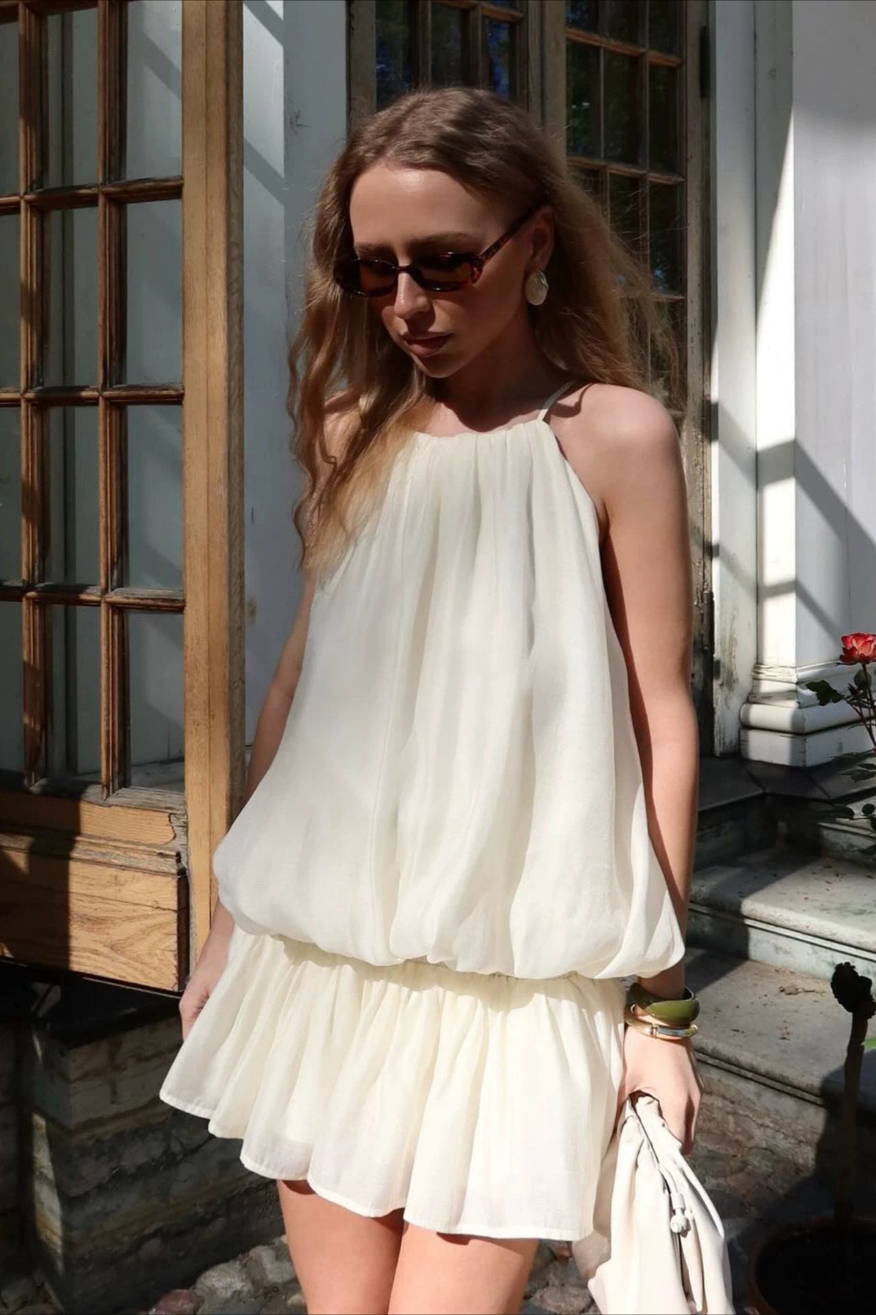 Elegant Halter Tencel Slim Fit Skirt Set Main image