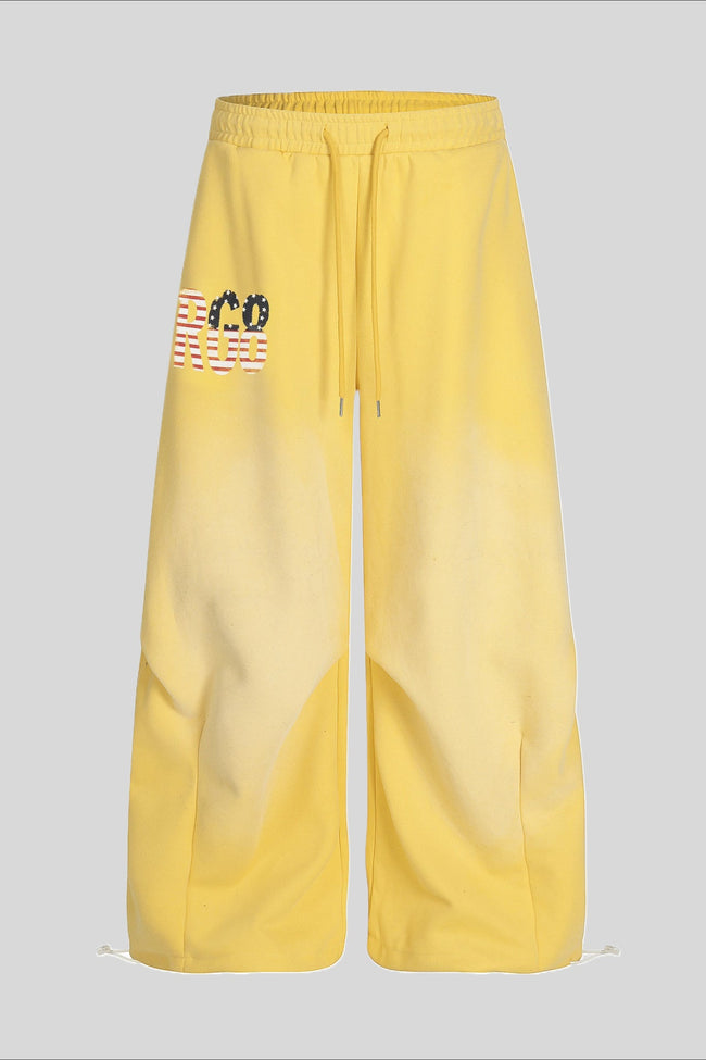 Contrast Waist Wide Leg Sweatpants Main image