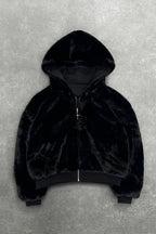Reversible Leopard Lined Zip Up Hoodie