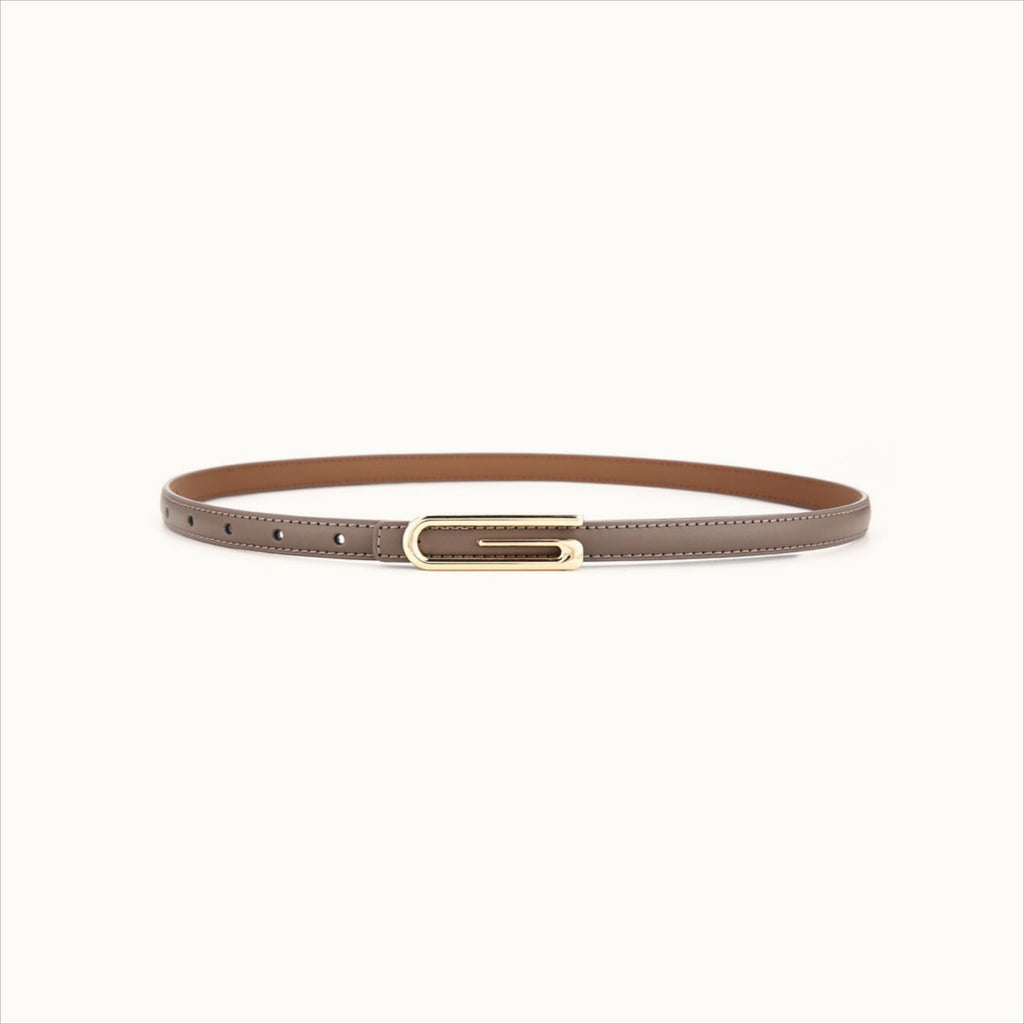 Fashion Versatile Slim Leather Pants Belt