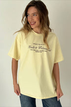 Cotton Loose Fit Casual Short Sleeve Tee