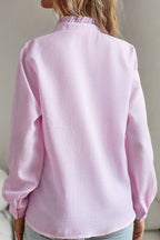 Ruffle Long Sleeve Blouse
