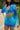 Tie Dye V Neck Tie Front Mesh Flared Sleeve Top Midi Skirt Set Secondary image