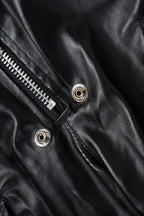 Coated Layered Pocket Flared Cargo Pants