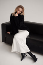 High Waist Satin Bodycon Mermaid Maxi Skirt