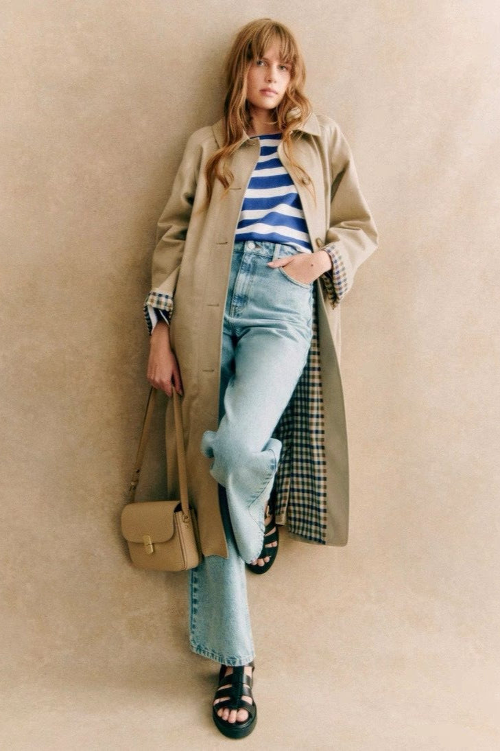 French Vintage Classic Long Overcoat