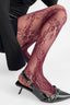Retro Lace Grey Fishnet Tights