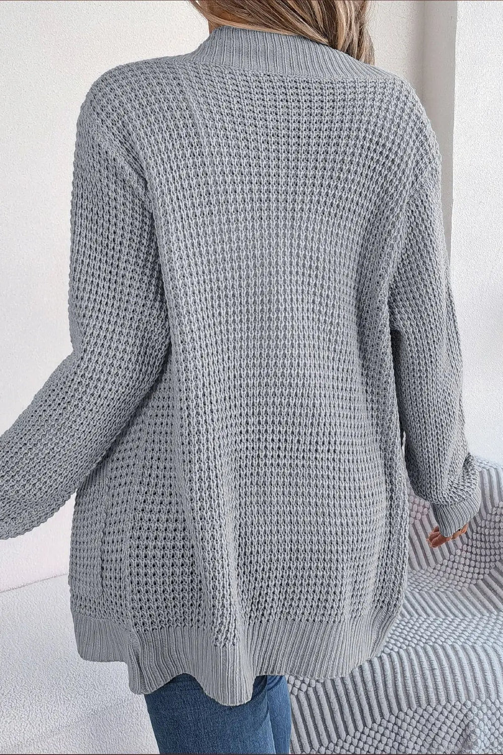 Loose Knit Pocket Cardigan