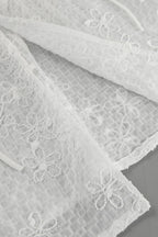 White Tie Front Strapless Tube Top