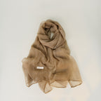 Solid Color Lightweight Linen Feel Long Elegant Scarf