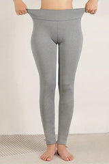 High-Waisted Fleece Lined Pebbled Thermal Leggings