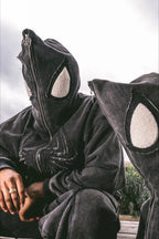 Spider Graphic Full Face Zip Hoodie