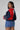 Patchwork V Neck Oversized Sweatshirt Secondary image