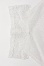 White Sexy Sheer Lace Halter Top