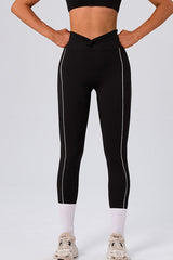 High Waist Twist Front Workout Leggings