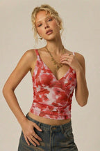 Bodycon Strap Beachwear Cropped Cami Top
