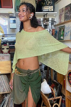 Crochet Hollow Knit Multi Way Cover Up Crop Top
