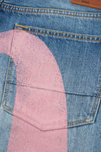 Vintage Letter Printed Loose Straight Leg Hip Hop Casual Jeans