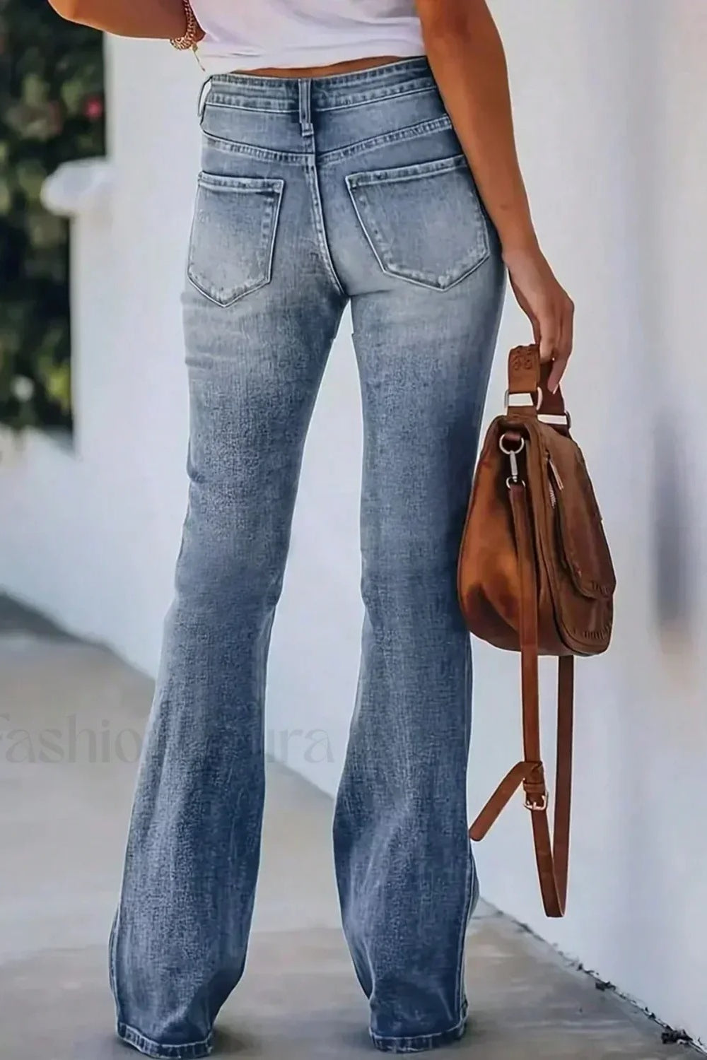 High Waist Flared Denim Jeans Secondary image