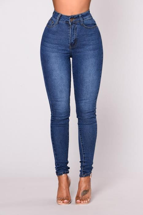 Slimming Stretch High Waist Skinny Jeans Main image