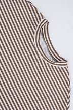 Striped Crew Neck Slim Fit Short Sleeve Tee
