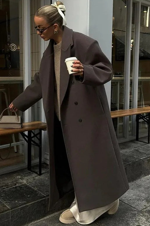 Single Breasted Long Lapel Overcoat Main image