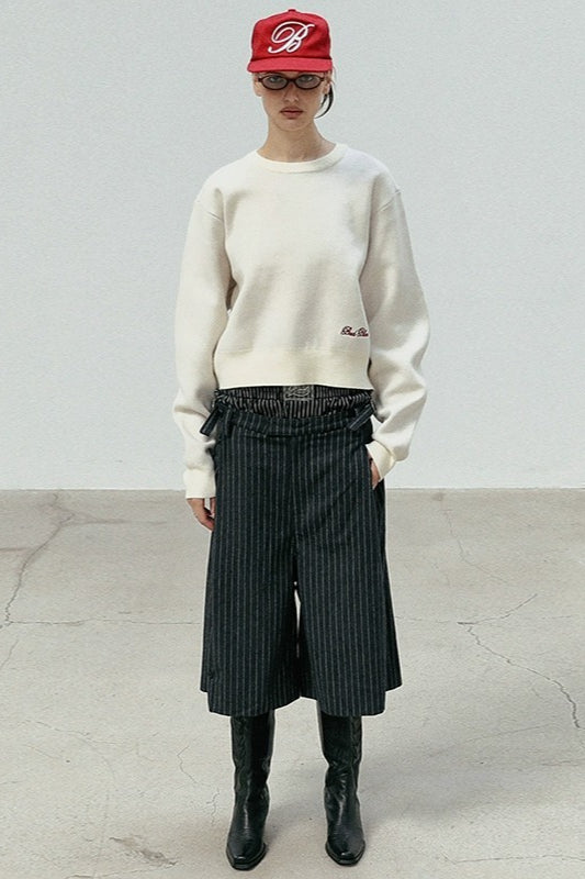 Casual Vintage Crew Neck Sweater Secondary image