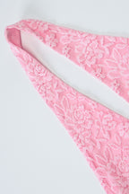 Lace Hollow Out Slim Fit Halter Top