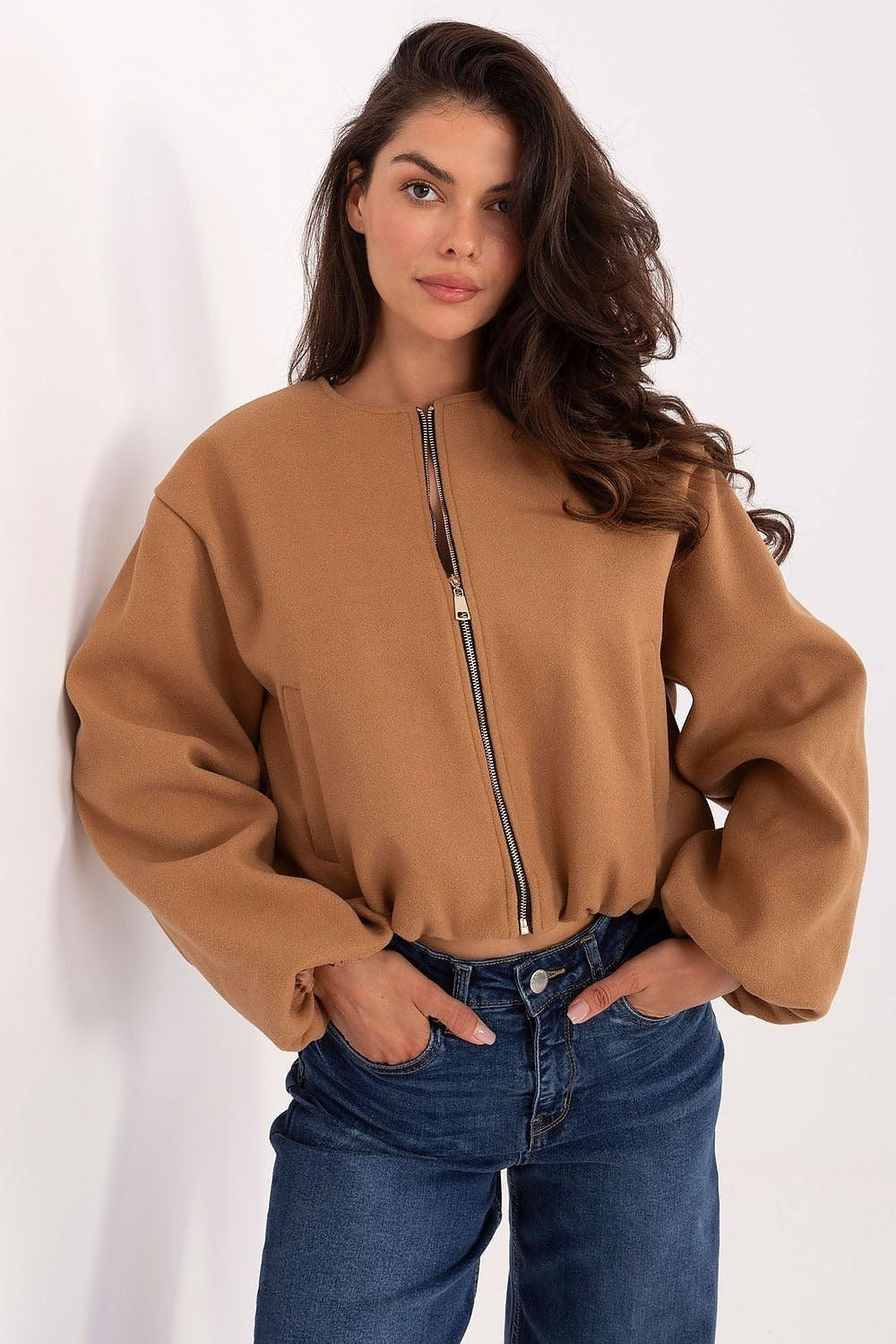 Soft Touch Bomber Jacket S / Khaki