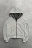 Reversible Leopard Lined Zip Up Hoodie