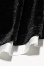 Velvet Bustier A-line Cocktail Dress
