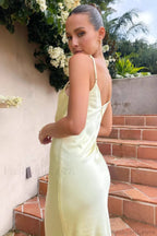 Backless Cami Silk Dress