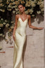 Backless Cami Silk Dress Yellow / S