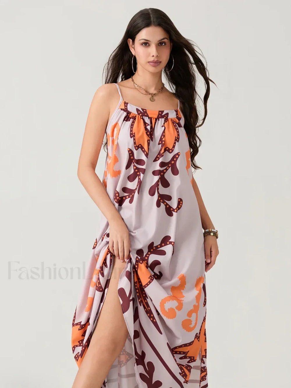 Backless Suspender Boho Dress