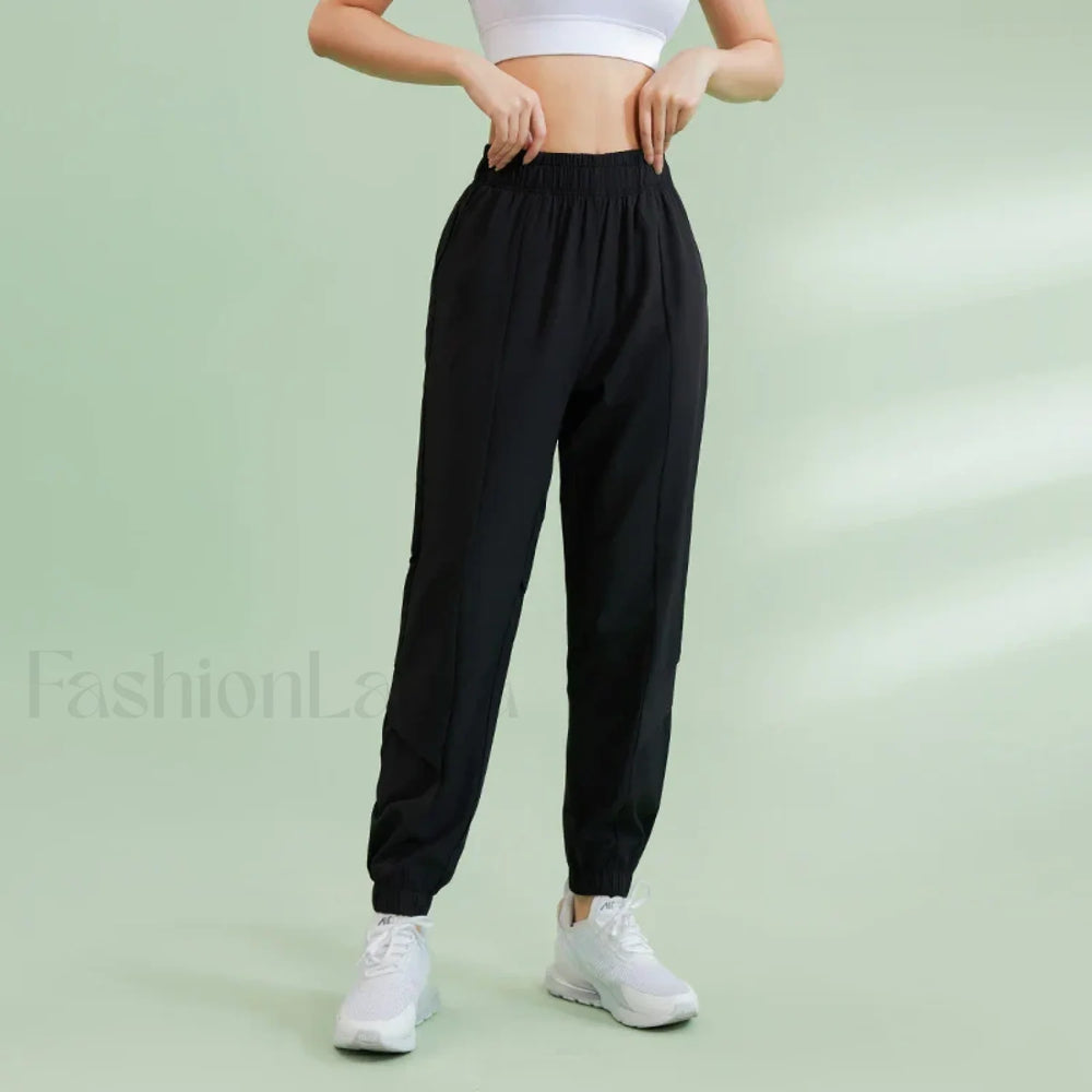 Baggy Wide Leg Outdoor Sweatpants black / S