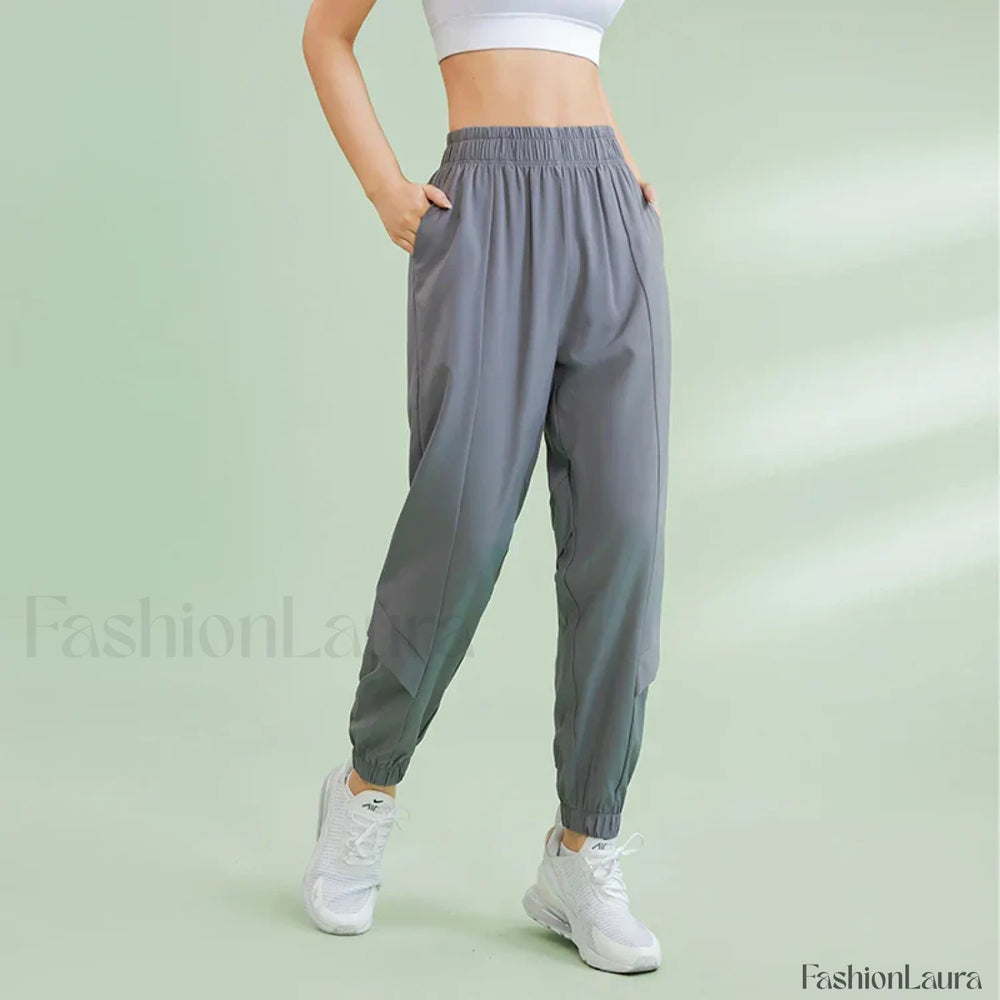 Baggy Wide Leg Outdoor Sweatpants gray / S