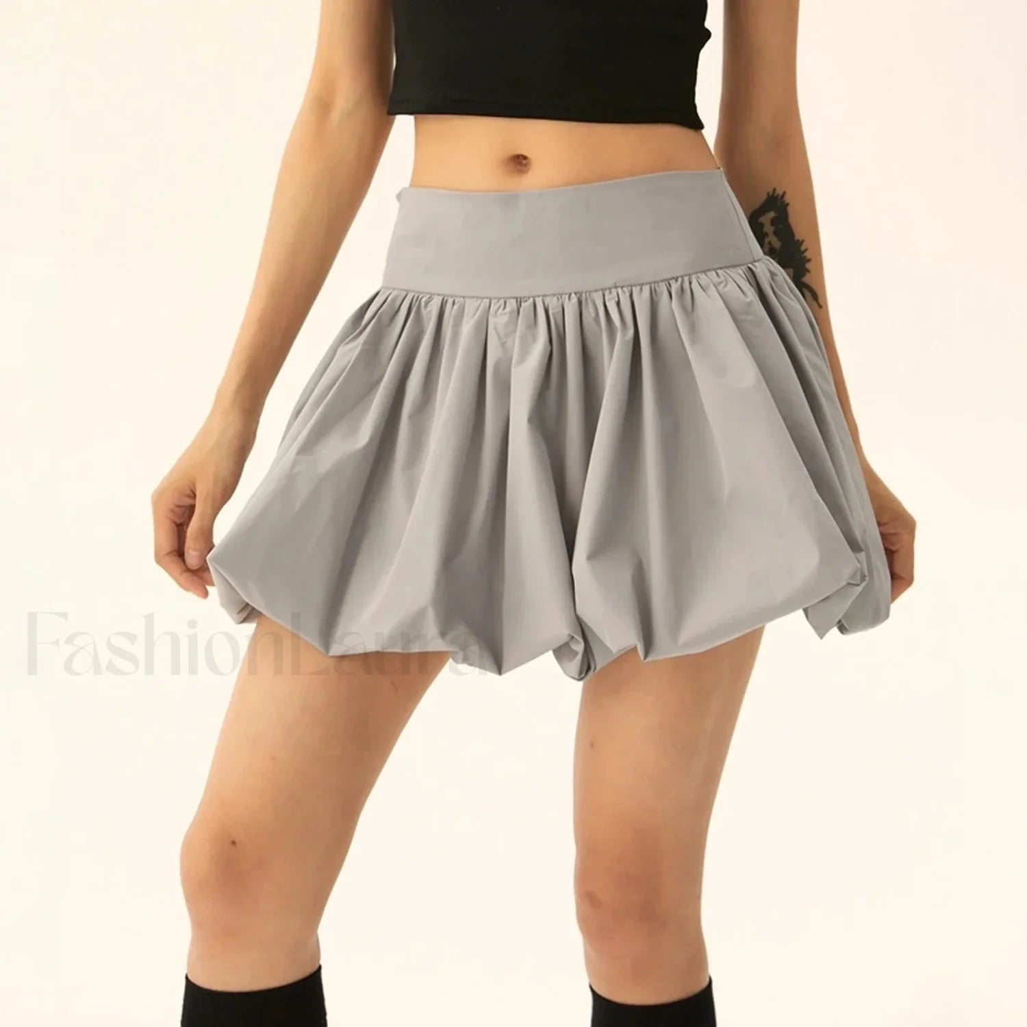 Balloon High Waist A Line Skirt Main image