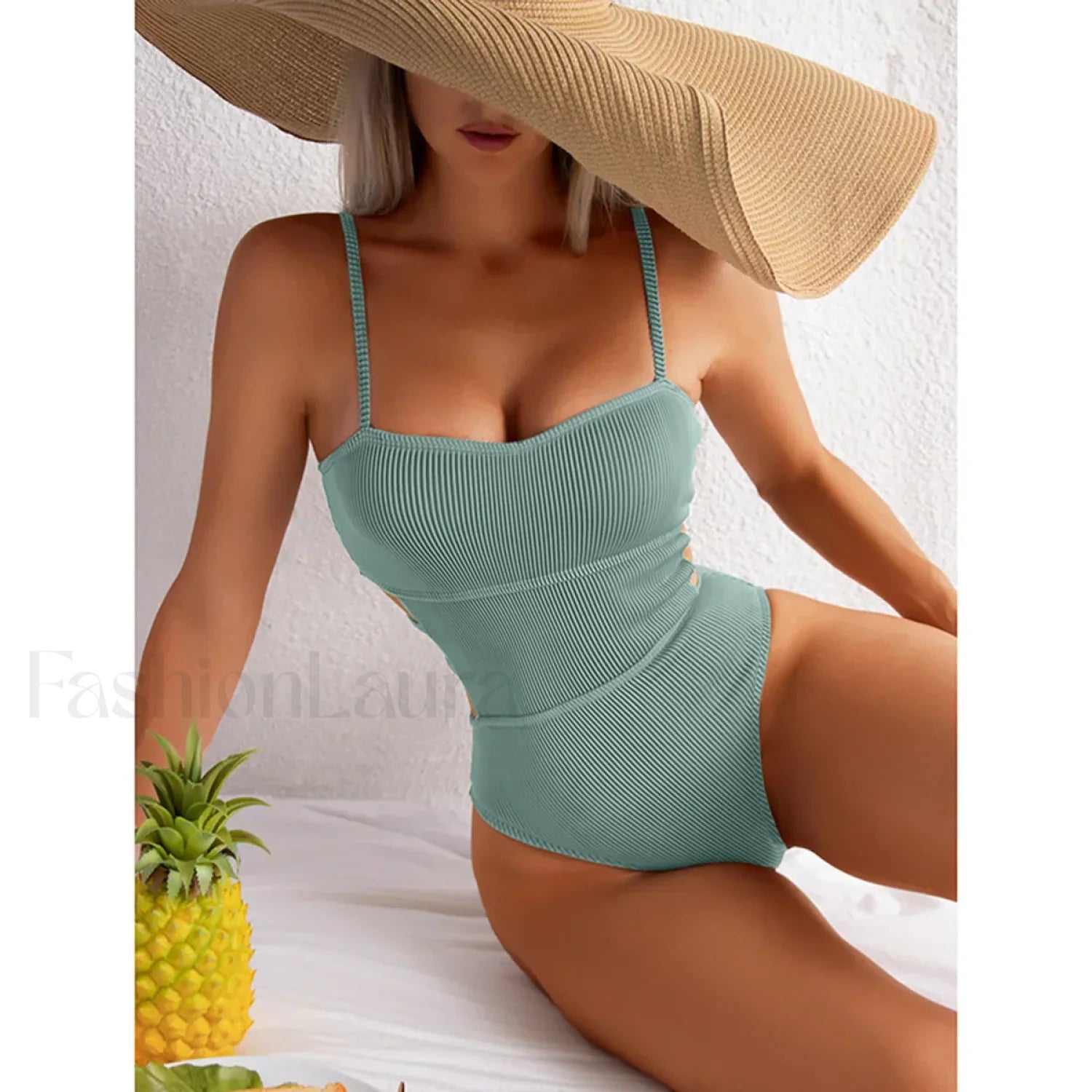 Bandage Backless Push Up One Piece Secondary image