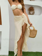 Bandeau Brazilian Skirt Three Piece Set