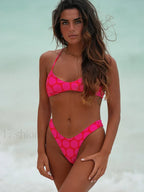 Bandeau Thong Bikini Set RED2 / S