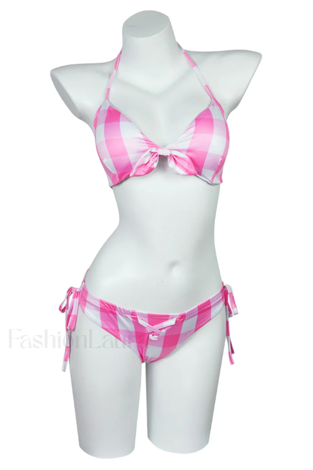 Barbie Movie Margot Charming Pink Plaid Check Dress