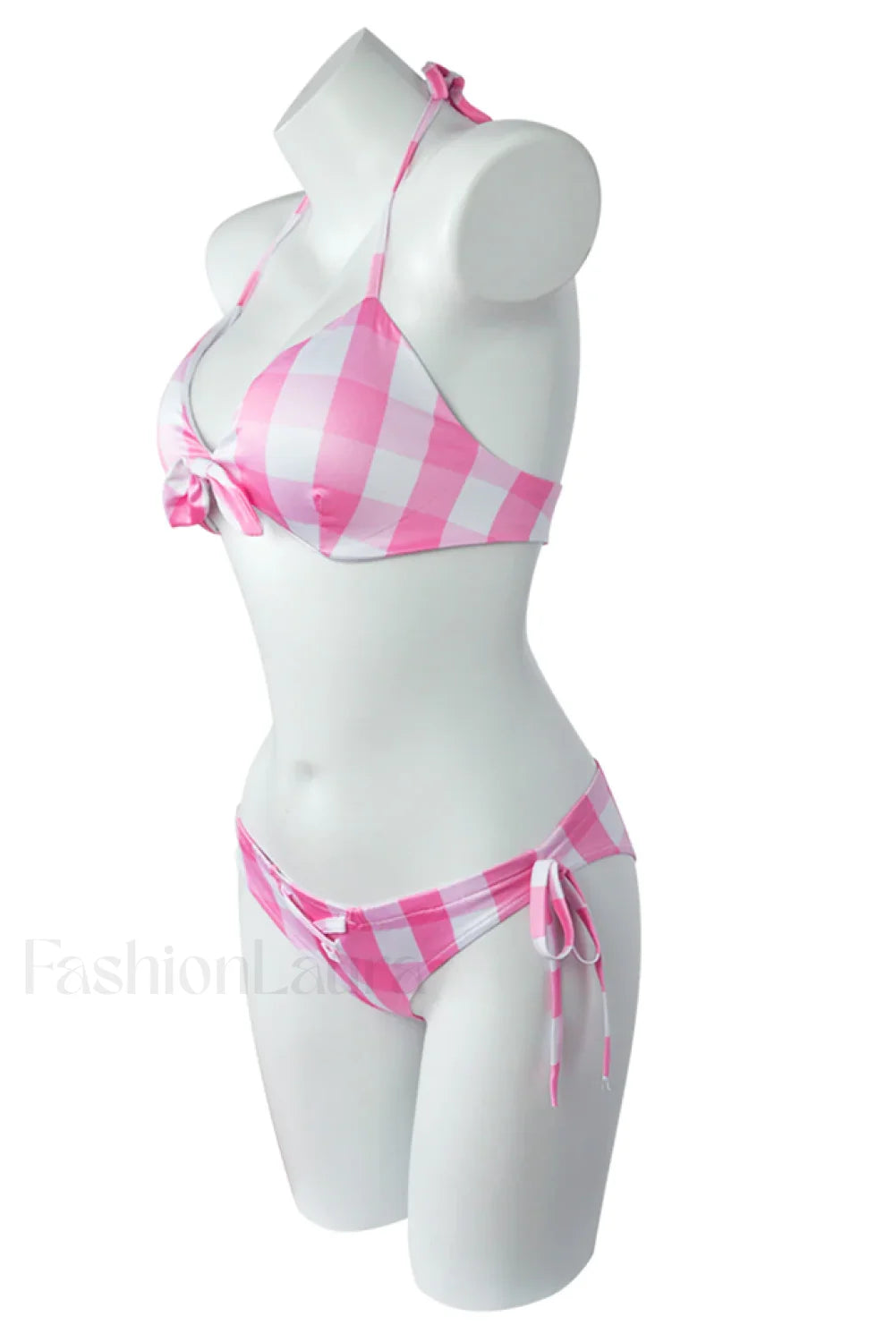 Barbie Movie Margot Charming Pink Plaid Check Dress