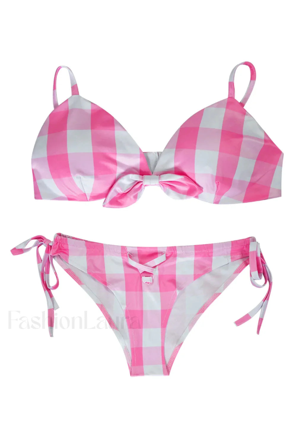 Barbie Movie Margot Charming Pink Plaid Check Dress S / Style 6