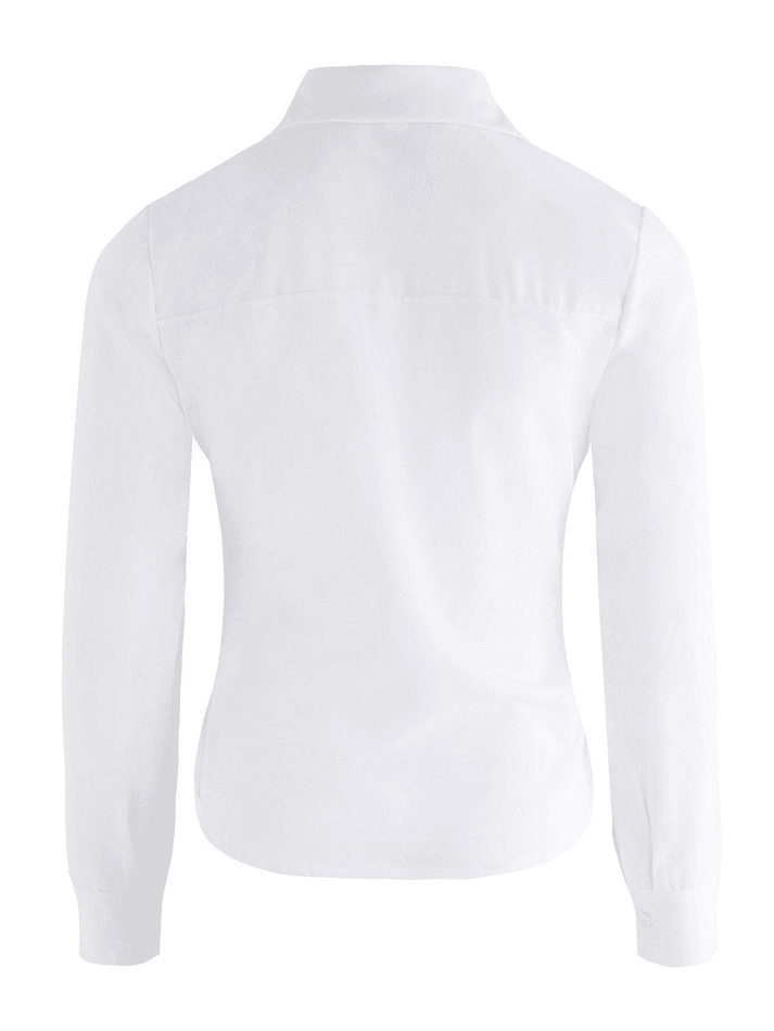 Basic Long Sleeve Button Blouse Shirts