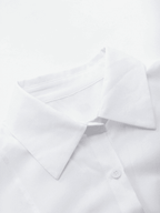 Basic Long Sleeve Button Blouse Shirts