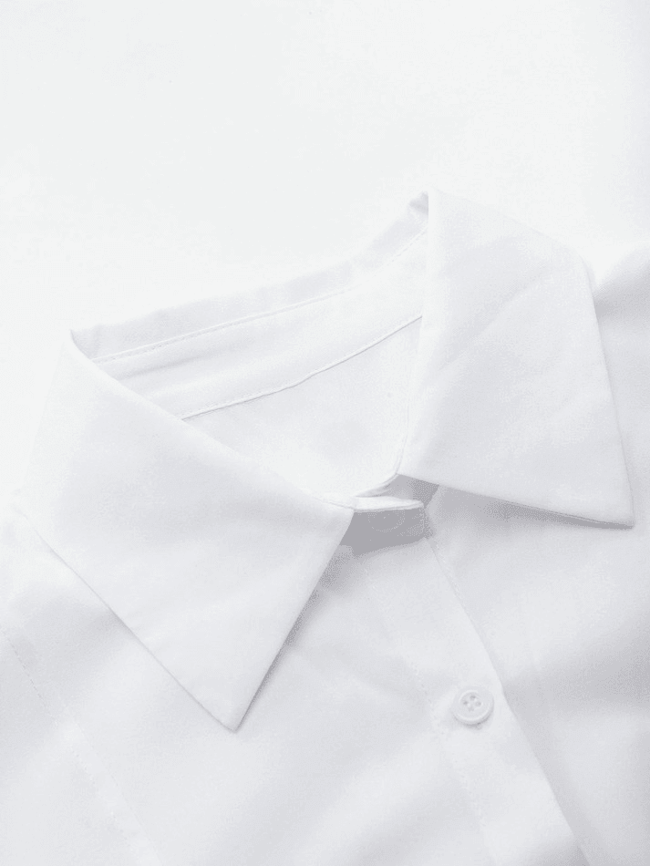 Basic Long Sleeve Button Blouse Shirts