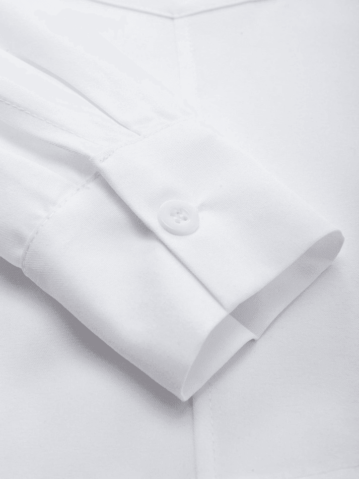 Basic Long Sleeve Button Blouse Shirts